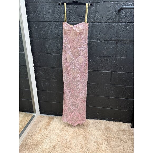 Bronx And Banco Giselle Maxi Dress in Blush - Picture 5 of 8